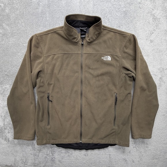 The North Face Other - The North Face Jacket Mens XL Brown Windwall Full Zip Lined Pockets Outdoor